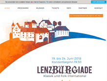 Tablet Screenshot of lenzburgiade.ch